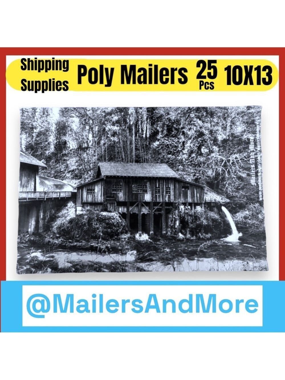 25 10X13 Poly Mailers Vintage Cedar Creek Grist Mill WA PRICE IS FIRM - Picture 4 of 10